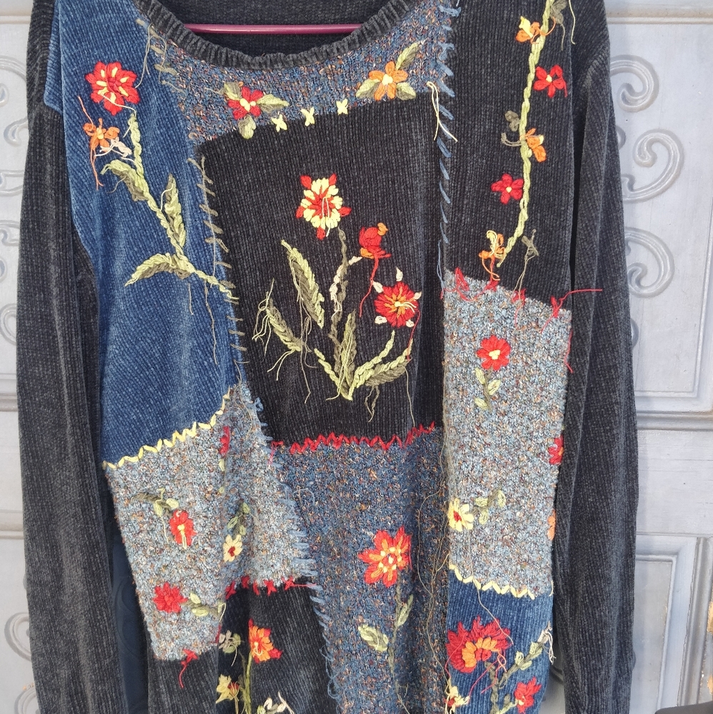 Floral sweater